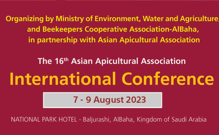  invitation to participate in the sixteenth international conference of the Asian Beekeepers Association